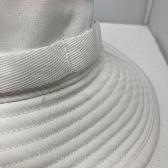 Adidas White Boonie Bucket Sun Hat W Pocket Adjustable Chin Strap Unisex OSFA - Picture 7 of 11